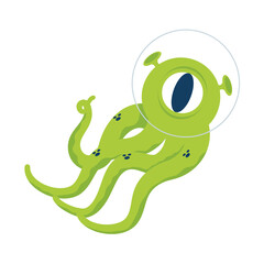 alien comic character with tentacles