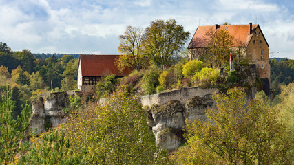 castle pottenstein in frankonia, germany