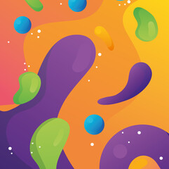 vivid color flow background template