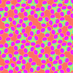 Seamless backdrop with chaotic circle shapes and grunge spots