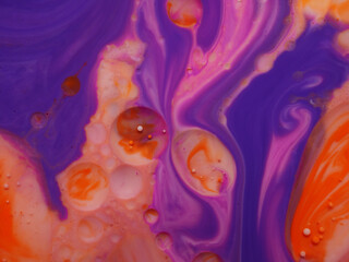 Space or planets of the Universe space abstract background. Abstract structure of the atom of a...