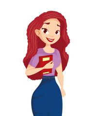 young business woman diversity character