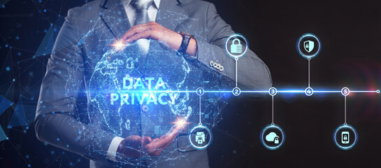 Cyber security data protection business technology privacy concept. Data privacy