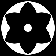 家紋　石持地抜梔子