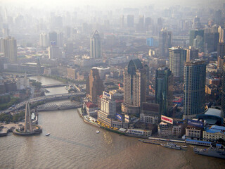 China, city, skyline, Asia, Shanghai