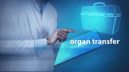 Refrigerator box for transportation of human donor organs