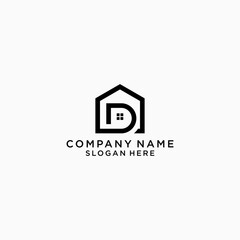 D REAL ESTATE logo designs inspiration