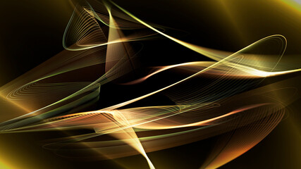 Vector design made of colorful glowing lines composition.