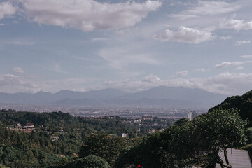 clouds over the city