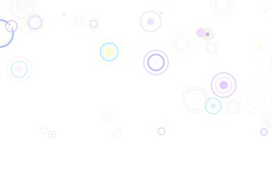 Light Multicolor vector template with circles.