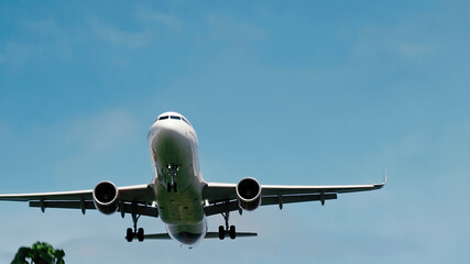 aircraft taking on at airport in Indonesia