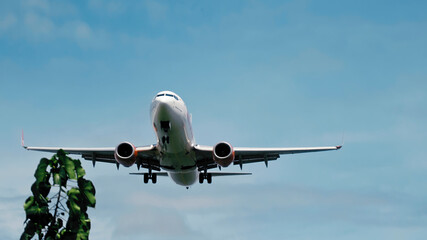 aircraft taking on at airport in Indonesia