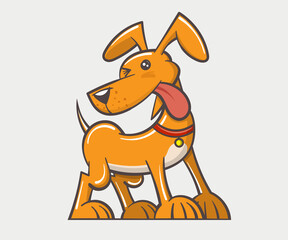 cute fun dog cartoon