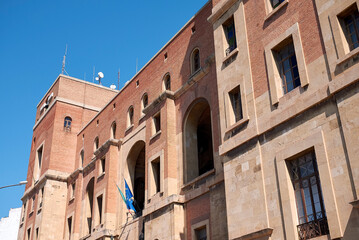 Fototapeta na wymiar Taranto, Italy - September 06, 2020 : View of Palazzo del Governo