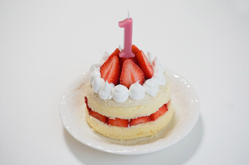 一歳の誕生日ケーキ