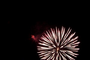 Photo of Fireworks in the Sky, New Year festival concept.