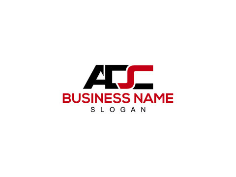 ADC Letter Logo, adc logo design