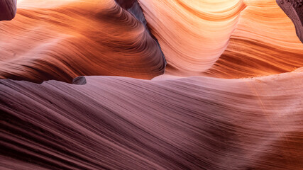 abstract background sandstone walls in famous Antelope Canyon arizona usa (near grand canyon)
