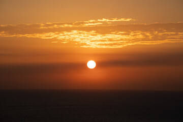 2021년 아름다운 새해 일출과 일몰 풍경 사진