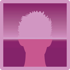 Face scan icon. vector illustration