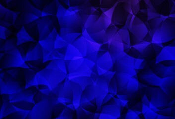 Obraz premium Dark BLUE vector polygon abstract background.