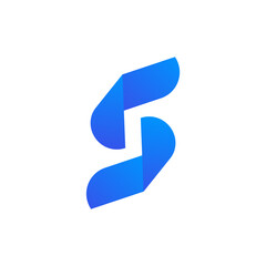 Letter S logo design icon	