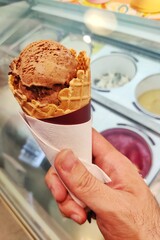 ice cream in a cone