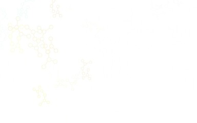 Light Multicolor vector background with forms of artificial intelligence.