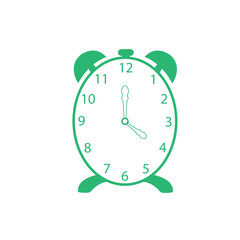 Alarm clock icon isolated on white background. Alarm clock icon for app and logo design. Alarm clock icon vector