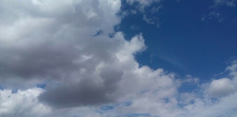 blue sky with clouds