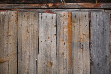 wooden old wall of planks