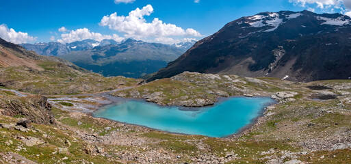 Panoramic view of the beautiful lakes of Bormio © FRANCESCO