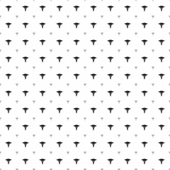 Square seamless background pattern from black caduceus symbols are different sizes and opacity. The pattern is evenly filled. Vector illustration on white background