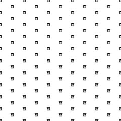 Square seamless background pattern from black christmas fireplace symbols. The pattern is evenly filled. Vector illustration on white background