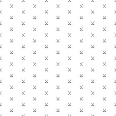 Square seamless background pattern from black hockey symbols. The pattern is evenly filled. Vector illustration on white background