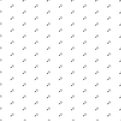 Square seamless background pattern from geometric shapes. The pattern is evenly filled with black exploding party poppers. Vector illustration on white background