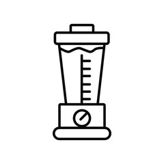 Juicer blender kitchen appliance line icon