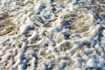 Obraz premium Foam of a wave
