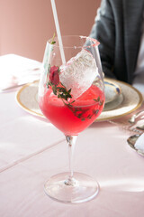 フレンチレストランのカクテル