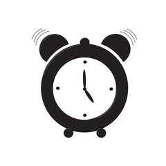 Alarm clock icon isolated on white background. Alarm clock icon for app and logo design. Alarm clock icon vector