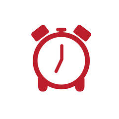 Alarm clock icon isolated on white background. Alarm clock icon for app and logo design. Alarm clock icon vector