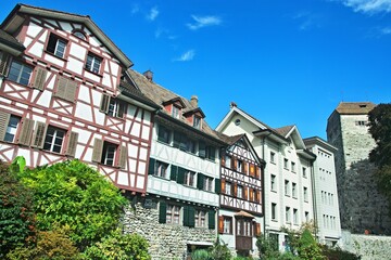 Fototapeta na wymiar Switzerland-old town house in town Arbon
