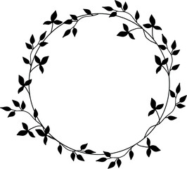 floral frame with elements