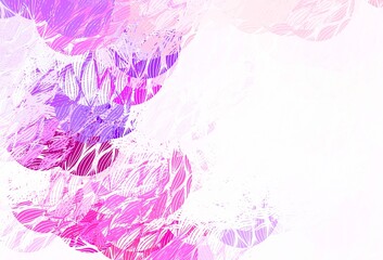 Light Pink, Yellow vector texture with abstract forms.