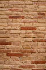 Weathered brick wall backgound portrait 9663