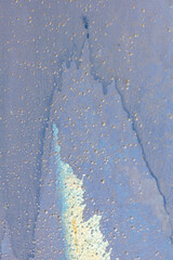 Blue background with paint runs 6244