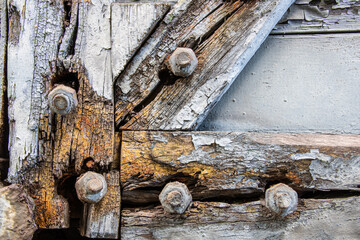 Detail of dilapidated railway wagon 2950