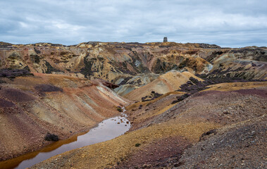 Panorama of Parys Mountain in Anglesey 3828