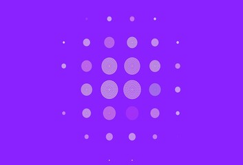 Light Purple vector pattern with spheres.