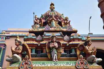 Temple coloré en Inde du Sud